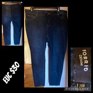 Sz 20R skinny jean torrid brand EUC